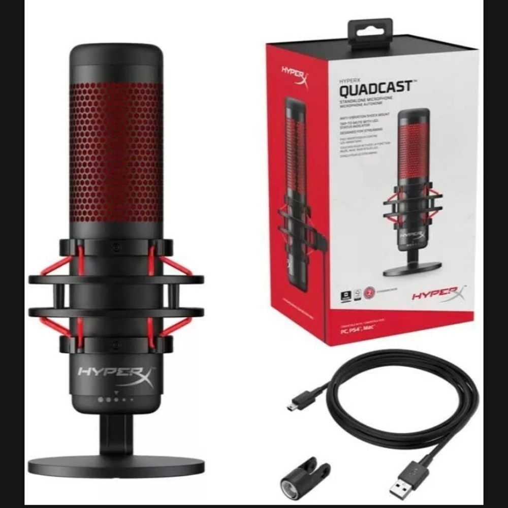 2020 Latest HyperX QuadCast - USB QuadCast Gaming
